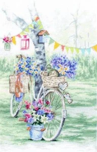 LetiStitch Counted Cross Stitch Kit Bike Leti971 - Picture 1 of 12