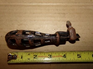 ANTIQUE CAST IRON FILE HANDLE HOLDER TOOL - Picture 1 of 1