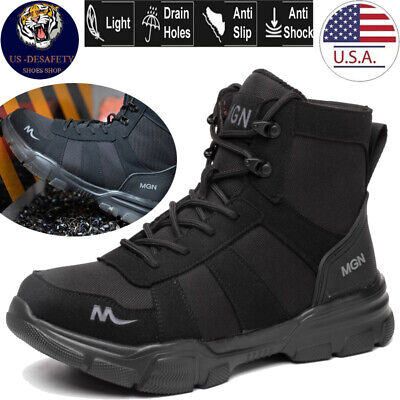 Mens Safety Shoes Steel Toe Indestructible Sneaker Work Hiking Boots Waterproof • 26.99€