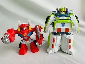 Transformers Rescue Bots Mini Heatwave & Medix The Doc Action Figures Playskool - Picture 1 of 12