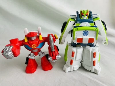 Transformers Rescue Bots Mini Heatwave & Medix The Doc Action Figures Playskool - Image 1 of 4