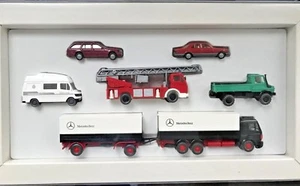 Wiking Set Con Mercedes Pkw Unimog Camión De Bomberos Caravana Nuevo - Imagen 1 de 1