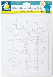 Rompecabezas Craft Planet 20 piezas en blanco A4 blanco niños diversión creativa paquete 2