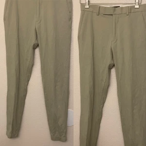 ASOS DESIGN slim fit texture sage tan lyocell dress pants jogger slacks 30x30 - Picture 1 of 12