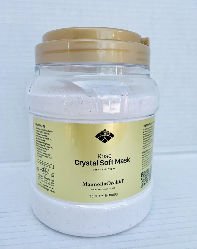 Magnolia Orchid Rose Crystal Máscara Suave Hidratante Blanqueador Polvo 1kg 2.2lbs Foto 1 de 4