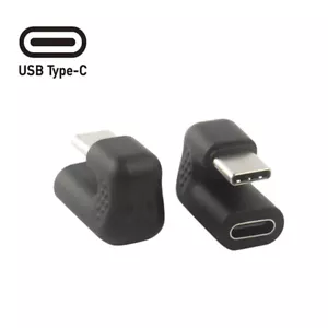 180°Degree Right Angle USB 3.1 Type C Male To Female USB-C Converter Adapter - Picture 1 of 7