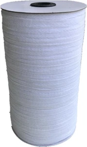 100% Cotton White Twill Tape 1/4" Wide 300 Yards Roll Herringbone Tape - Picture 1 of 12