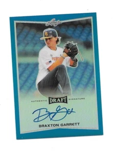 2016 Leaf Draft RC ON CARD Auto Blue Refractor Miami Marlins #24/25 Rookie - Picture 1 of 1