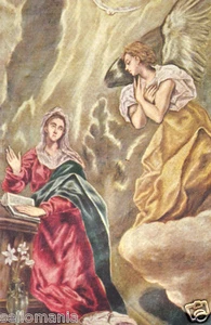 POSTAL EL GRECO LA ANUNCIACION PAINTING POSTCARD PAINTER PICTURE ART TP11586 - Foto 1 di 1