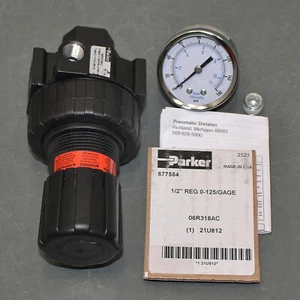 Parker Druckluftregler 06R318AC, 1/2" NPT, 75 cfm, 125 psi Max, Zink - Bild 1 von 8