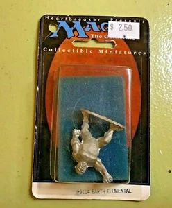 Magic The Gathering Earth Elemental #9114 Heartbreaker Mini d&d Sealed '94 mtg! - Picture 1 of 4