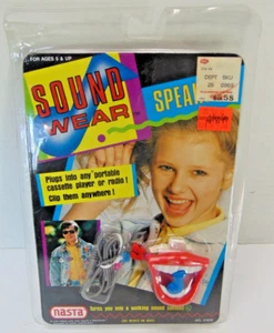 Nasta Sound Wear Smile Mouth Speaker Vintage 1989 Sealed Package Retro 90's NRFP - Picture 1 of 2