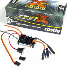 Castle Creations - Mamba Micro X 12.6V ESC, 2A Peak BEC W/0808-8200Kv Motor - 01