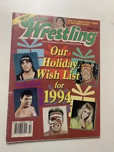Inside Wrestling Magazine FEBRUARY 1994 SUPER RARE OUR HOLIDAY WISH LIST 1994 VG - Picture 1 of 3