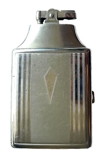 VINTAGE 1940's ART DECO RONSON MASTERCASE LIGHTER & CIGARETTE CASE - Picture 1 of 7