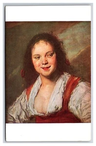 Young Woman Painting By Frans Hals Bohemian UNP DB Postcard  W21 - Picture 1 of 2