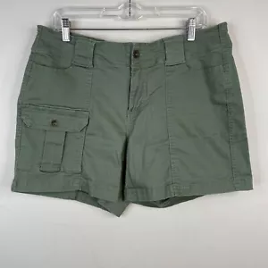 Market & Spruce Camellia Cargo Shorts Damen 16W grün Wandern Camping Outdoor - Bild 1 von 12