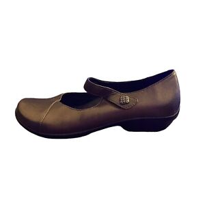 Dansko Opal Mary Jane Comfort Shoe Brown Metallic Leather Women's Size 6.5