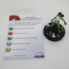 Heroclix Incredible Hulk set She-Hulk #007 Common figure w/card!