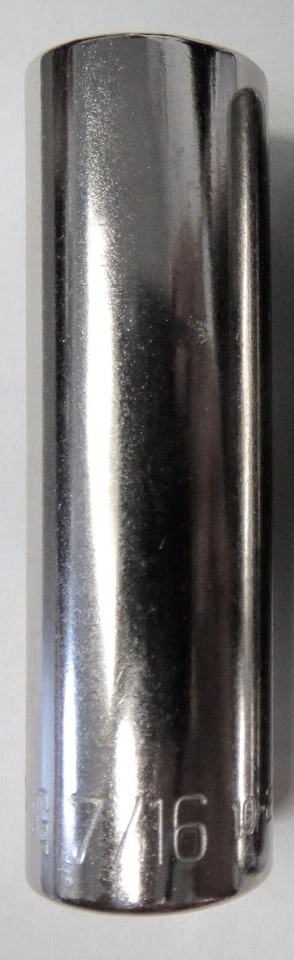 Armstrong 10-214 7/16" 1/4" Drive Deep Socket 6pt. USA - Image 1 of 2