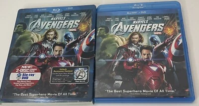 MARVEL's The Avengers (Blu-ray/DVD,2012,2-Disc) w/Embossed Foil Slipcover! - Image 1 of 4