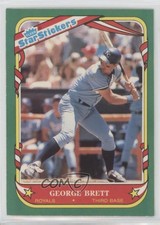 1987 Fleer Star Stickers George Brett #15 HOF