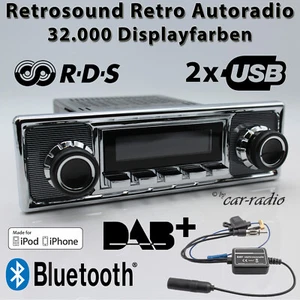 Retrosound Motor-6 DAB+ Komplettset Becker Oldtimer Retro Autoradio USB MP3 AUX - Bild 1 von 10