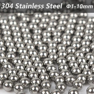 304 Edelstahl VollKugel Stahlkugel Φ 1mm bis 10mm Kugellager Metall Kugeln - Picture 1 of 8