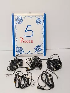 Lot of 5 Cable sets, 3 Pin Female Connector to (3) Free Wire Ends - Picture 1 of 9