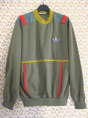 Sweat Adidas Ventex Kaki Vintage Trefoil Acrylique 80'S Tracksuit - 180 / L - Photo 1/4