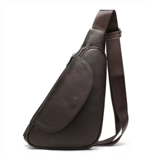Leather Crossbody Bag with Adjustable Shoulder Strap - Picture 1 of 5