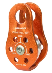 Fusion FP-8149 Nuro Fixed Side Aluminum Pulley, Orange - Picture 1 of 1