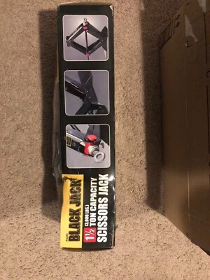 Black Jakk 1.5 Ton (3,000 lb)Torin Steel Scissor Lift Jack Car Kit, AT10152BR - Image 1 of 4