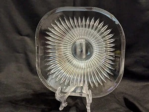 Unmarked Crystal Candy Dish/Bowl, 7 1/2"D - PRE-OWNED  - Picture 1 of 14