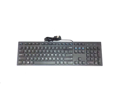 Dell OEM Black Wired USB Desktop Keyboard KB216-BK-US RKR0N - Image 1 of 2