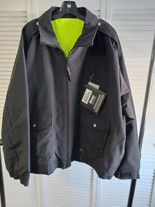 B.DRY Reversible Bomber Jacket, Dark Navy/Yellow, Size 4XL, Blauer 6001 - Picture 1 of 9