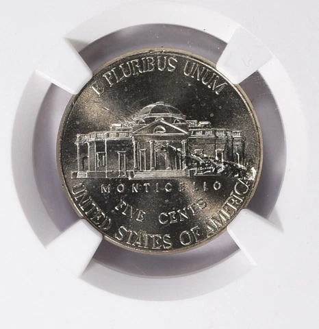 2020 P Jefferson Nickel NGC MS67 6FS (Full Steps) Strike Through Mint Error Cover