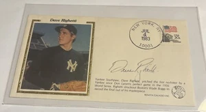 July 4, 1983 - Dave Righetti Cachet AUTO/SIGNED Envelope (Renata Galasso Inc) - Picture 1 of 5