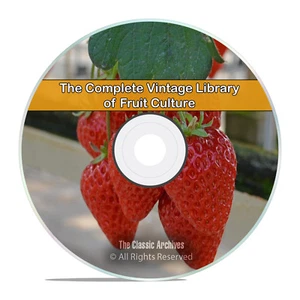Library of Fruit Culture, 157 Books, Grow, How to, Recipes Garden DVD - Picture 1 of 11