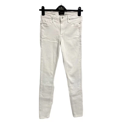 Pantalones vaqueros ajustados Black Orchid Los Angeles Jude tiro medio blancos talla 27 Foto 1 de 4