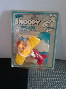 Brandneu RAR 1976 Vintage Aviva Peanuts Snoopy BiPlane Top Zustand  - Bild 1 von 4