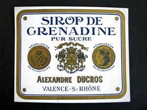 Etikett Grenadinensirup - Bild 1 von 1
