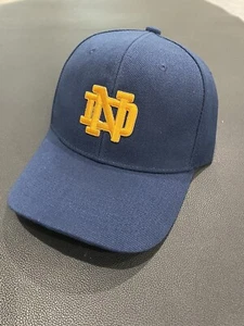 Notre Dame Fighting Irish Classic ND Logo  Lou Holtz Adjustable Strap Hat Cap ☘️ - Picture 1 of 6