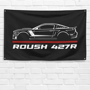 For Ford Mustang Roush 427R Car Enthusiast 3x5 ft Flag Birthday Gift Banner - Bild 1 von 1
