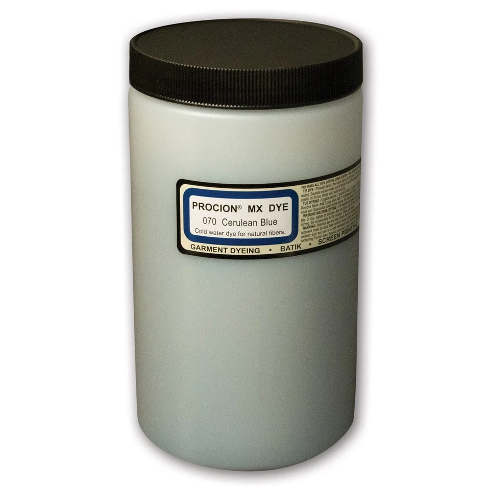 Polvo de tinte azul cerúleo - tinte Procion Mx: tinte reactivo de fibra vibrante de 1 lb para Foto 1 de 2
