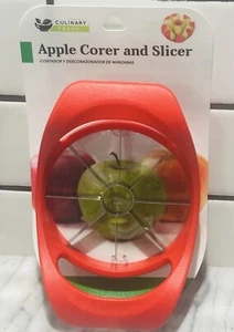 Culinary Fresh Apple Corer & Slicer~Stainless Steel Blades~Oversized Handles - Picture 1 of 3