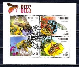 Tiere Insekten Bienen Sierra Leone 2015 (50) Yvert Nr. 5241 bis 5244 gestempelt - Bild 1 von 1