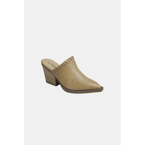Forever Link Pointy Toe Slip On Chunky Mules - Picture 1 of 3