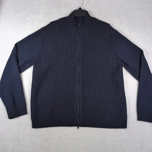 Banana Republic Jacke Herren Gr. XL Stretch Merinowolle Full Zip Blau - Bild 1 von 6