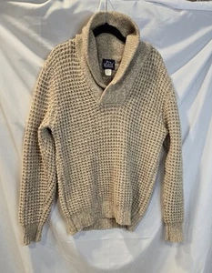 Vintage Woolrich Mens Knitted Sweater Size Small/Medium Beige Long Sleeve - Picture 1 of 7